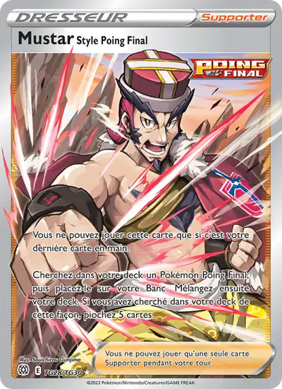 Image de la carte Pokemon Mustar Style Poing Final TG28/172