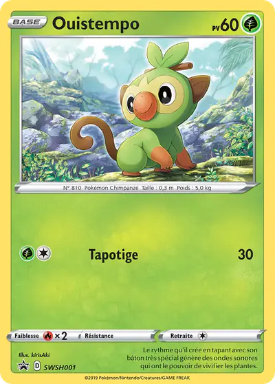 Image de la carte Pokemon Ouistempo SWSH001/184