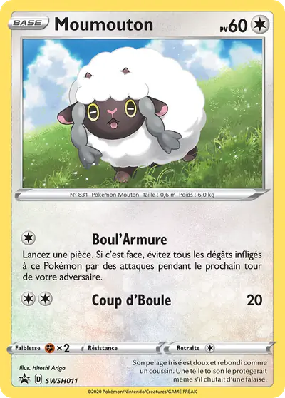Image de la carte Pokemon Moumouton SWSH011/184