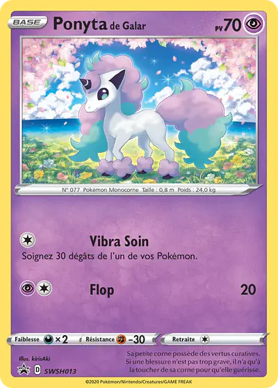 Image de la carte Pokemon Ponyta de Galar SWSH013/184