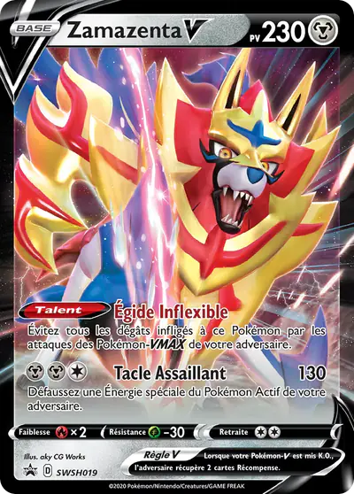 Image de la carte Pokemon Zamazenta V SWSH019/184