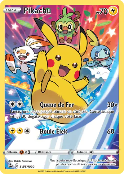 Image de la carte Pokemon Pikachu SWSH020/184