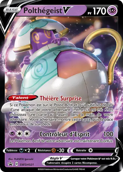 Image de la carte Pokemon Polthégeist V SWSH021/184