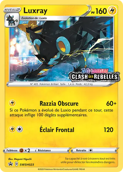 Image de la carte Pokemon Luxray SWSH023/184