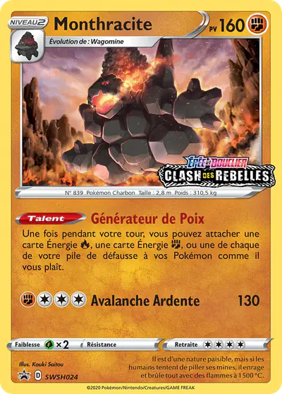 Image de la carte Pokemon Monthracite SWSH024/184