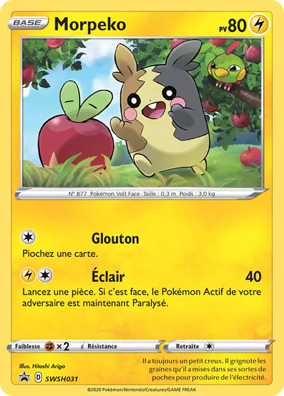 Image de la carte Pokemon Morpeko SWSH031/184