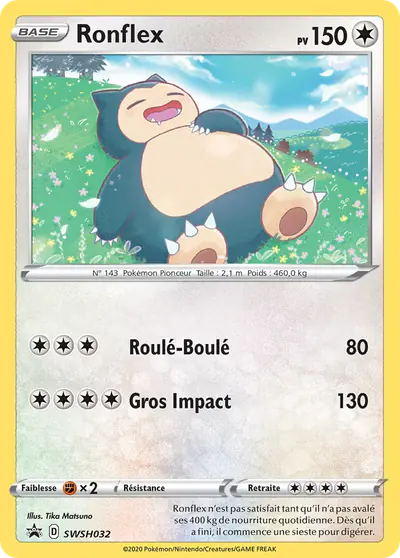 Image de la carte Pokemon Ronflex SWSH032/184
