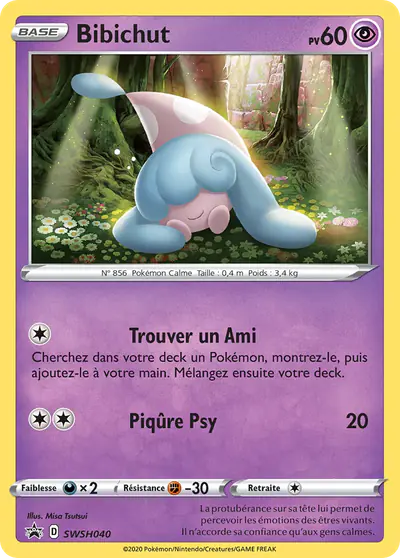 Image de la carte Pokemon Bibichut SWSH040/184