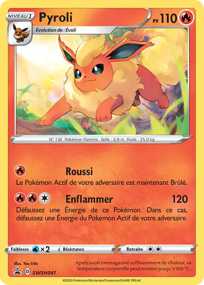 Image de la carte Pokemon Pyroli SWSH041/184