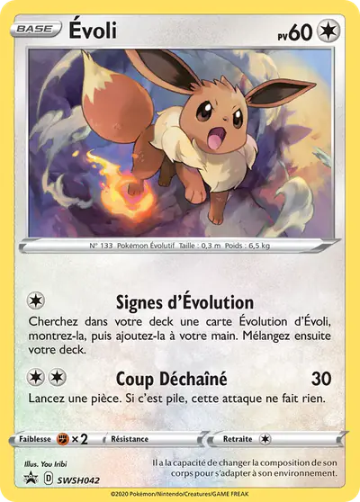 Image de la carte Pokemon Évoli SWSH042/184