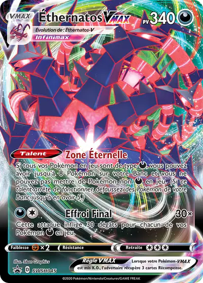Image de la carte Pokemon Éthernatos VMAX SWSH045/184