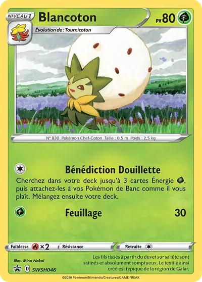 Image de la carte Pokemon Blancoton SWSH046/184