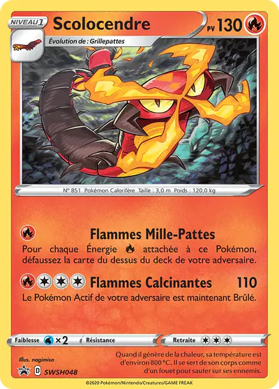 Image de la carte Pokemon Scolocendre SWSH048/184