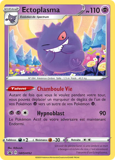 Image de la carte Pokemon Ectoplasma SWSH052/184