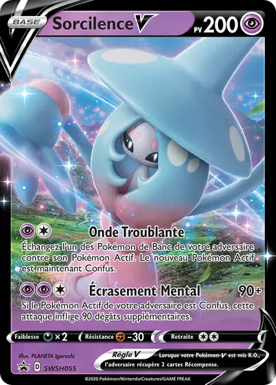 Image de la carte Pokemon Sorcilence V SWSH055/184