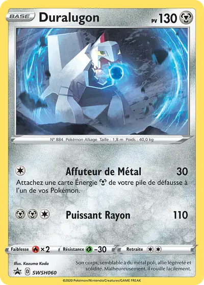 Image de la carte Pokemon Duralugon SWSH060/184