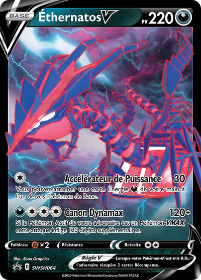 Image de la carte Pokemon Éthernatos V SWSH064/184