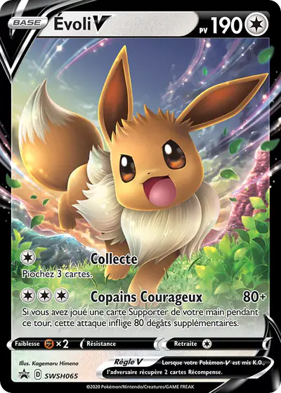 Image de la carte Pokemon Évoli V SWSH065/184