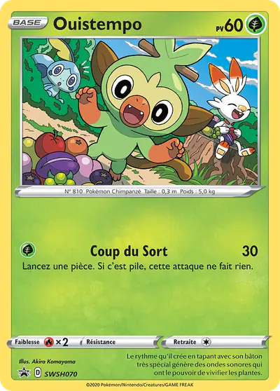 Image de la carte Pokemon Ouistempo SWSH070/184