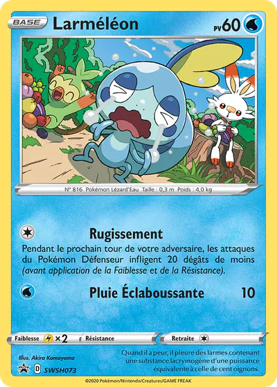 Image de la carte Pokemon Larméléon SWSH073/184
