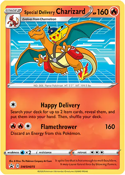Image de la carte Pokemon Dracaufeu Livraison Spéciale SWSH075/184