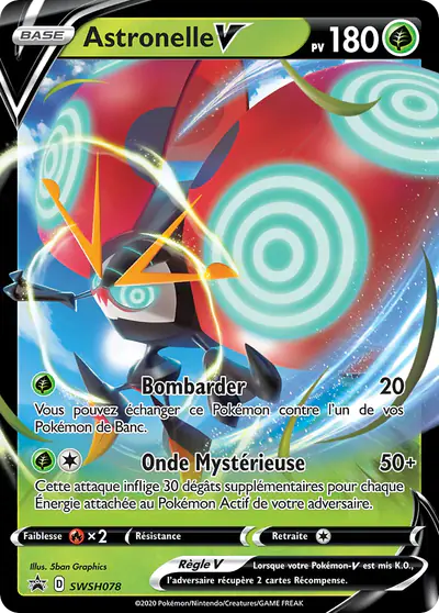Image de la carte Pokemon Astronelle V SWSH078/184