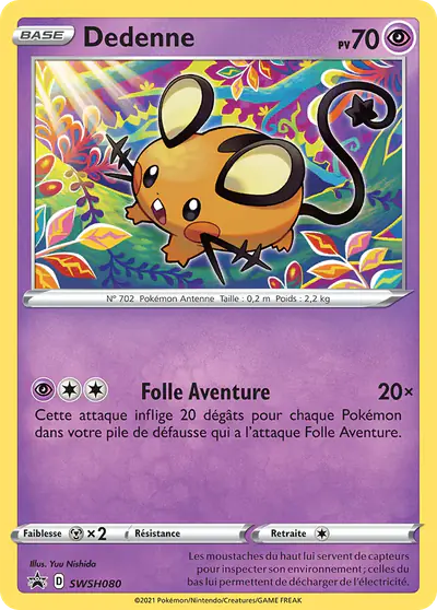 Image de la carte Pokemon Dedenne SWSH080/184