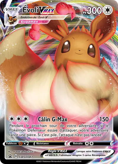 Image de la carte Pokemon Évoli VMAX SWSH087/184