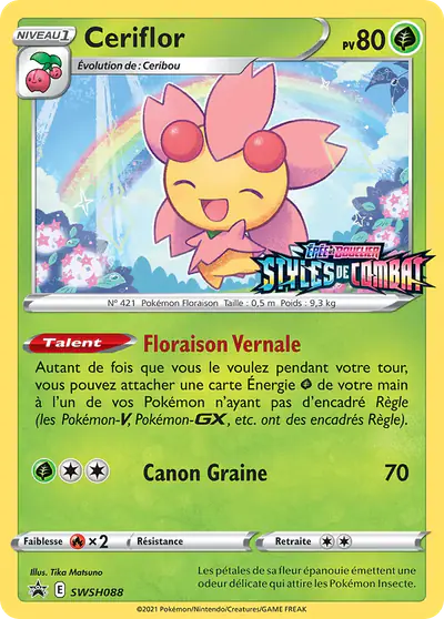 Image de la carte Pokemon Ceriflor SWSH088/184