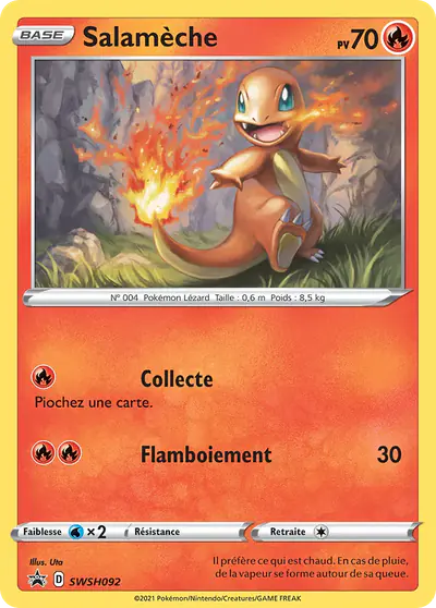 Image de la carte Pokemon Salamèche SWSH092/184