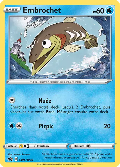 Image de la carte Pokemon Embrochet SWSH093/184