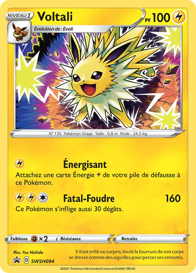 Image de la carte Pokemon Voltali SWSH094/184
