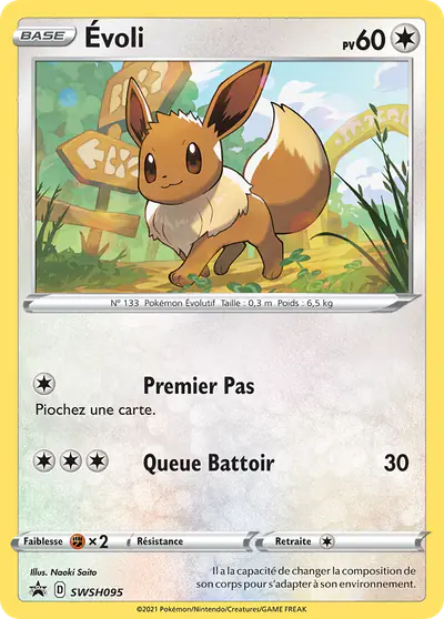 Image de la carte Pokemon Évoli SWSH095/184
