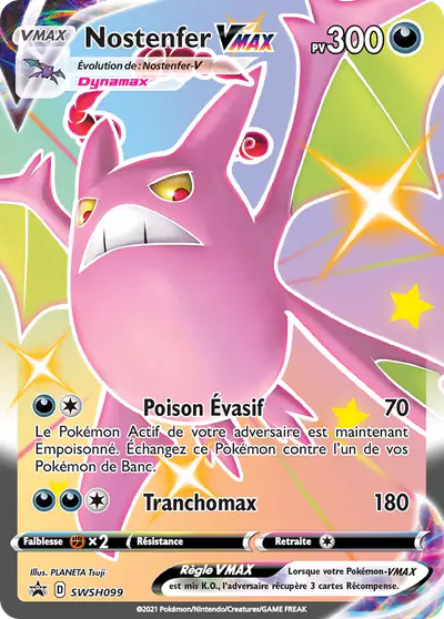 Image de la carte Pokemon Nostenfer VMAX SWSH099/184