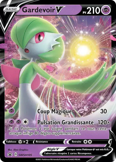 Image de la carte Pokemon Gardevoir V SWSH105/184