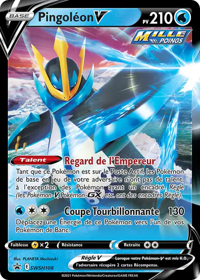Image de la carte Pokemon Pingoléon V SWSH108/184