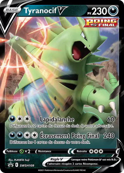 Image de la carte Pokemon Tyranocif V SWSH109/184