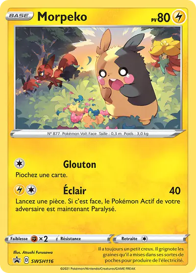 Image de la carte Pokemon Morpeko SWSH116/184