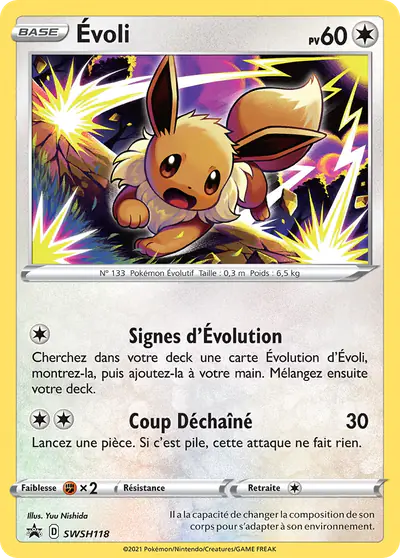 Image de la carte Pokemon Évoli SWSH118/184
