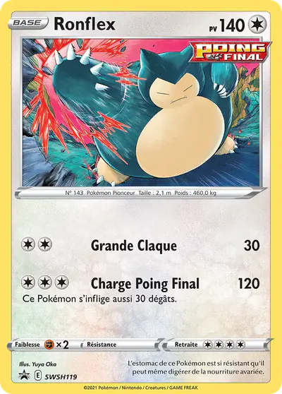 Image de la carte Pokemon Ronflex SWSH119/184