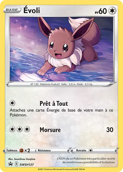 Image de la carte Pokemon Évoli SWSH127/184