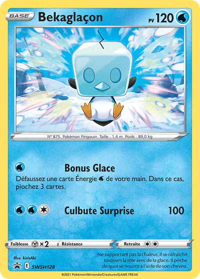 Image de la carte Pokemon Bekaglaçon SWSH128/184