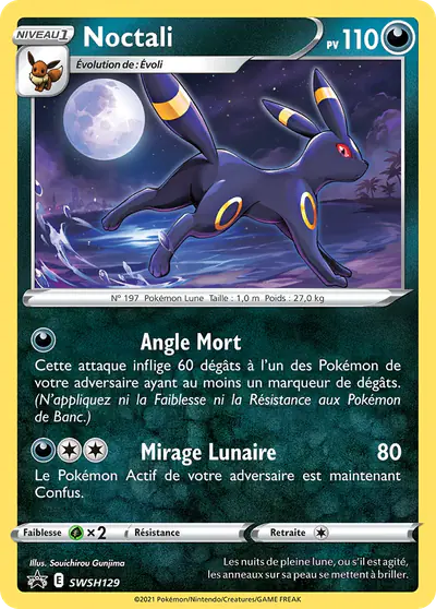 Image de la carte Pokemon Noctali SWSH129/184