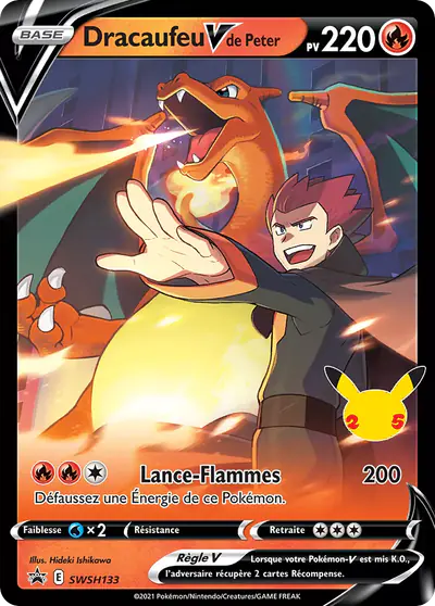 Image de la carte Pokemon Dracaufeu-V de Peter SWSH133/184