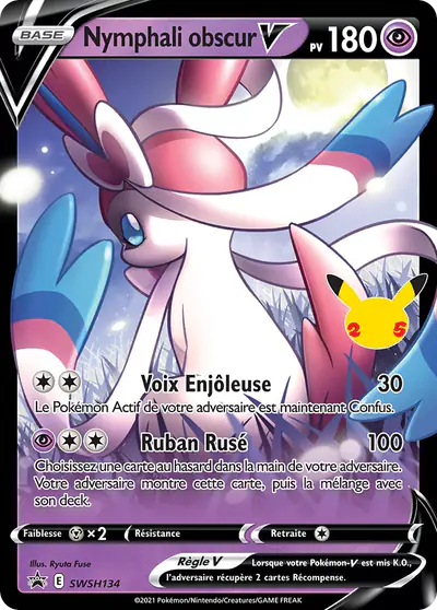 Image de la carte Pokemon Nymphali obscur V SWSH134/184