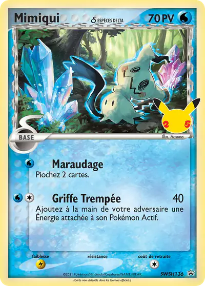 Image de la carte Pokemon Mimiqui SWSH136/184