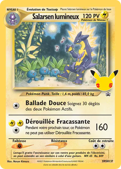 Image de la carte Pokemon Salarsen lumineux SWSH137/184