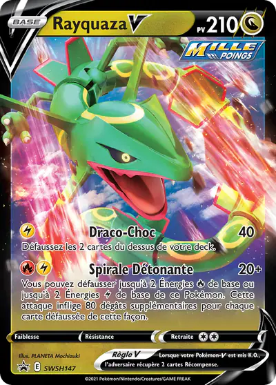 Image de la carte Pokemon Rayquaza V SWSH147/184