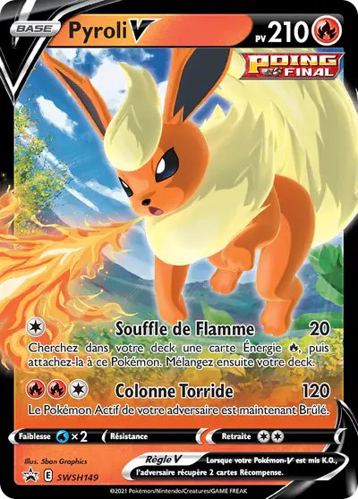 Image de la carte Pokemon Pyroli V SWSH149/184
