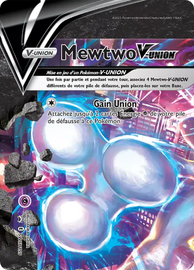 Image de la carte Pokemon Mewtwo-V-UNION SWSH159/184